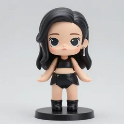 doja cat action figure, cute, anime, royo, artgem, wlop