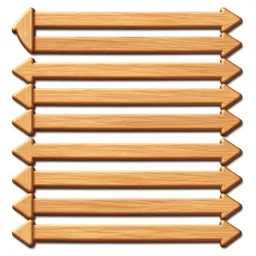 [ horizontal wooden arrows ] [ unity 2 d ] [ spritesheet ] [ video game assets ] of