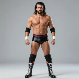full body shot of an attitude era pro - wrestler