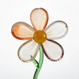 flower made of glass
