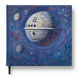 a dk cutaway book on the deathstar illustrated by claude monet
