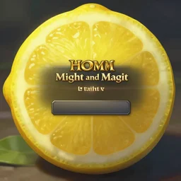 a very close - up lemon, in concept art of main menu loading screen background. for russian mmorpg homm might and magic by katauri, by boris vallejo, artstation, behance, style of hearthstone