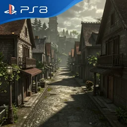 Silent Hill PS2 town streets
