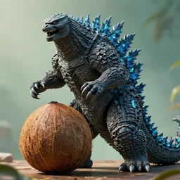 godzilla coconut, highly detailed, sharp, cinematic, 8 k,