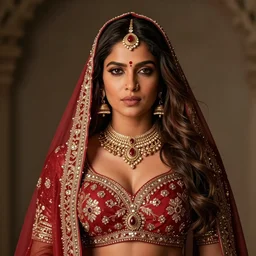 Priyanka Chopra as the beautiful Hindu goddess Radha, realistic portrait, 8k resolution, hyper detailed, studio lighting, cinematic