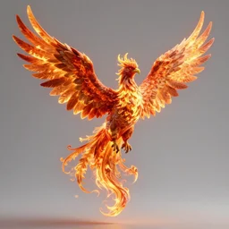 hyperdetailed image of a phoenix with its full body flaming and wings spread 8 k extremely detailed hd hyperrealism fiery extremely accurate unbelievably creepy surrealism
