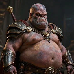 A dramatic image of an Obese klingon warrior