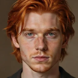 highly detailed portrait of a ginger mans face who has spaghetti bolognese for hair, artstation, 8 k, sfx, john singer sargent.