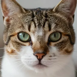 close up photo of a cats face, else, photo