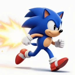 sonic boom behind a running man
