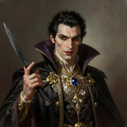 Majestic and regal portrait of the vampireLouis de Pointe du Lac, intricate, epic, elegant, menacing, fantasy, highly detailed, digital painting, hard focus, beautiful volumetric lighting, epic light, ultra detailed, by Leesha Hannigan, Ross Tran, Thierry Doizon, Kai Carpenter, Ignacio Fernández Ríos