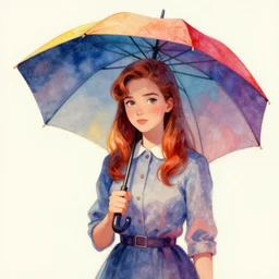 netflix show'the umbrella academy'done in 1 9 6 0's style, impressionistic, colorful, digital art, oil paintings, watercolor