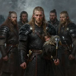 digital painting of vikings, masterpiece, by thomas blackshear, extremely emotional, by craig mullins, cinematic moody colors, by hsiao ron chen, ilya kuvshinov, magali villeneuve, artgerm, jeremy lipkin, rob rey, christophe vacher