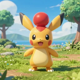 game screenshot of the pokemon togepi from monster hunter world ( 2 0 2 0 ), capcom, octane render, blender, cgsociety, maya, flawless masterpiece