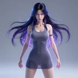 photorealistic full body shot of masterpiece angry darkness anime girl, beautifull lovely eyes, electric aura with particles, snowing frozen ice, darkness background, inspired by masami kurumada, detailed, unreal engine 4 k, volumetric light, fog