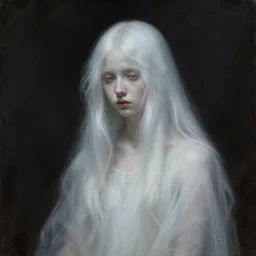 pale young ghost girl, kaitlyn dever, by gaston bussiere, by jean deville - n 4