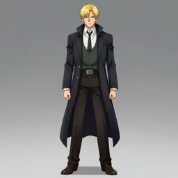 John Constantine as an anime character, anime, full body, visualartzi, concept art by Karla Ortiz, James Paick, Charlie Bowater, Krenz Cushart, highly detailed, ultra detailed, ultra realistic, trending on artstation, cgstudio