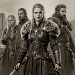 a female nordic berserker | | realistic shaded, fine details, realistic shaded lighting poster by greg rutkowski, magali villeneuve, artgerm, jeremy lipkin and michael garmash and rob rey
