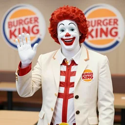 ronald mcdonald goes to burger king