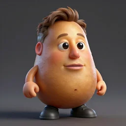 digital art of anthropomorphic potato shaped elon musk photorealistic photoshop 4 k