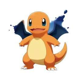 minimalist splatter paint of pokemon charmander!!!!!!!!!!!!!!!!, portrait, gapmoe yandere grimdark, trending on pixiv fanbox, painted by makoto shinkai takashi takeuchi studio ghibli, akihiko yoshida, ken sugimori!!!!