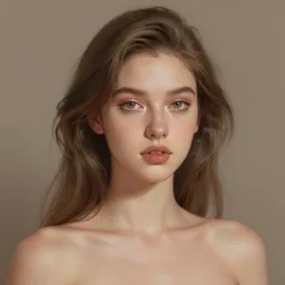 digital art by artist loull of a beautiful woman
