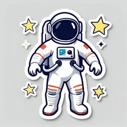 astronaut sticker art