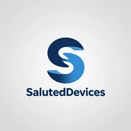 salutedevices logo, corporate logo for tech company