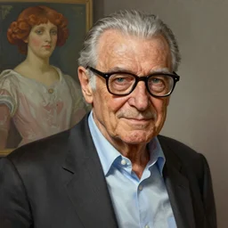 portrait of Stan Lee as a detective, highly detailed, digital painting, artstation, concept art, sharp focus, illustration, art by artgerm and greg rutkowski and alphonse mucha