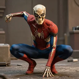 movie still of skeletor as spiderman in marvel's spider - man, gameplay, 8 k, hd