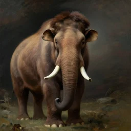 mammooth animal portrait , by William-Adolphe Bouguereau.