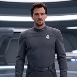 Henry Cavill is the captain of the starship Enterprise in the new Star Trek movie