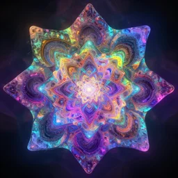reflexion cyberpunk voronoi engine laboratory 3 d volume kaleidoscope mandala fractal chakra digital multicolor stylized concept substance liquid nebula stone, by carl warner and jim woodring, trending on artstation : 1. 5, sweet joy harmony color scheme depth fog overlay multiply photoshop layer