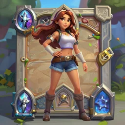 Perfect full body visual of🧍‍♀️, Hearthstone official artwork trending on Hearthstone official