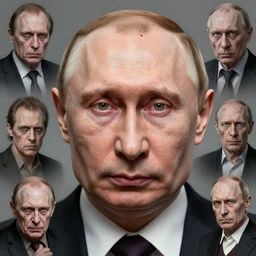 vladimir putin, putin is bald prehistoric primate caveman, reptiloid reptile eyes, toothless, missing teeth, horror macabre face, clown nose, by donato giancola and greg rutkowski and wayne barlow and zdzisław beksinski, realistic face, digital art