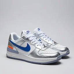 retro futuristic Nike Air Trainer 1 sneakers by syd mead