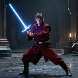 Jedi vs Sith: a fighting pose for a lightsaber movie by Ralph McQuarrie