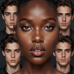 stunning goddess of death and love portrait, clear eyes and dark skin. realistic, symmetrical face. art by bowater charlie, mark brooks, julie bell, arian mark, tony sandoval