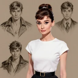 Audrey Hepburn in a  spinoff in blade and soul artbook on a render by the artist Hyung tae Kim, Jiyun Chae, Joe Madureira, trending on Artstation by Hyung tae Kim, artbook, Stanley Artgerm Lau, WLOP, Rossdraws , James Gurney