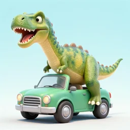 dinosaur car