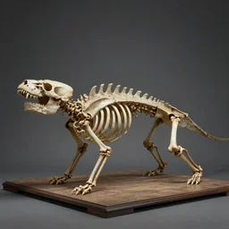 ''realistic, skeleton of leviathan i a museum, very detailed'' - h 5 7 6