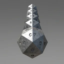 a long straight line, first - person, 3 d, dodecahedron