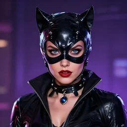 portrait of Catwoman by Mandy Jurgens, trending on artstation