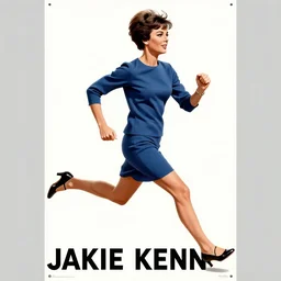 a 1 9 6 0's political poster of jackie kennedy running for president.