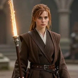 ( ( ( ( ( ( ( ( ( ( katniss everdeen ) ) ) ) ) ) ) ) ) ) as a jedi!!!!!!!!!! obi - wan kenobi, octane render, rembrandt, cgsociety, artstation trending, highly detailed