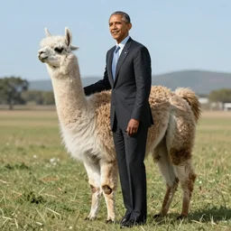 Obama hybrid with a Llama