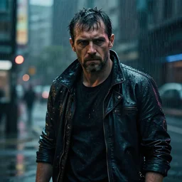 thick rain. grizzled. screenshot from the liveaction cyberpunk detective show. on the streets. moody. masterpiece, magnum opus, monumental achievement, classic gem. octane render. nvidia amd graphics demo. lighting by james gurney. trending. artstation cgsociety behance. 4 k. beyond style stylish polished slick smooth spectacle spectacular fantastic staggering stunning flashy.