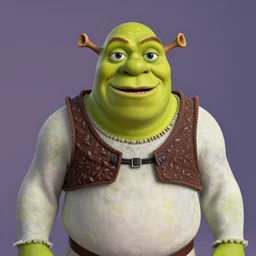 Shrek as a muppet, 4k, 35mm, ultra realistic, studio lighting, awar winning