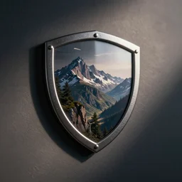shield with magnet on it, icon