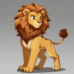 “a character design of dio brando’s fursona, as a werelion, by Nesskain”
